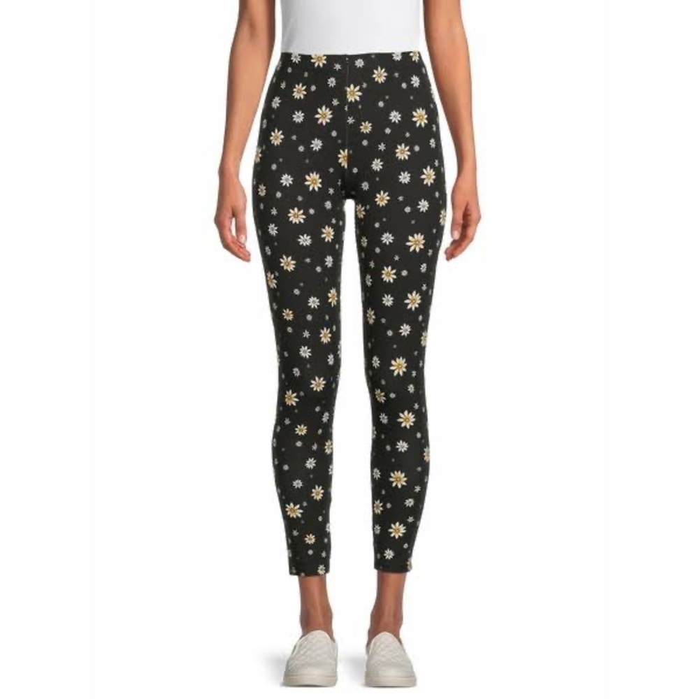 No Boundaries Junior's Floral Ankle Legging Size 2XL New